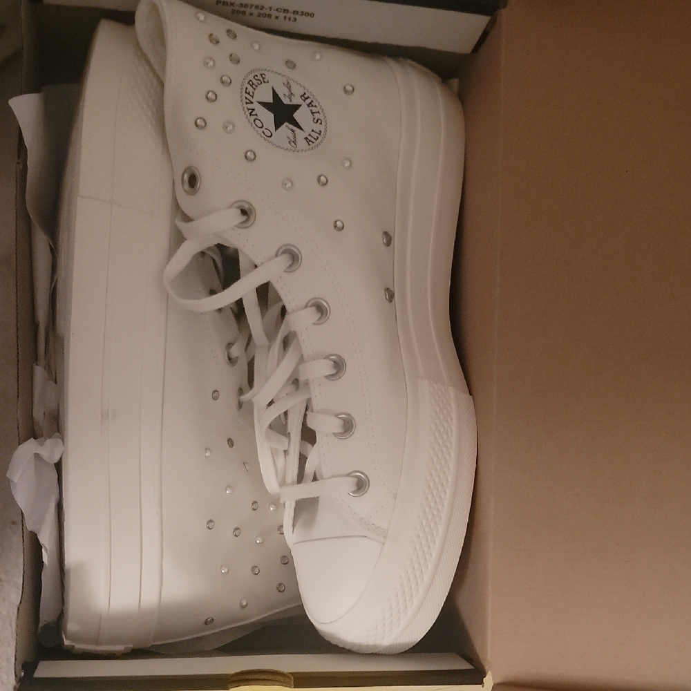 Converse White High-Top Sneakers, Great For a Wedding!